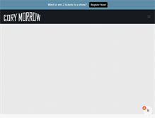 Tablet Screenshot of corymorrow.com